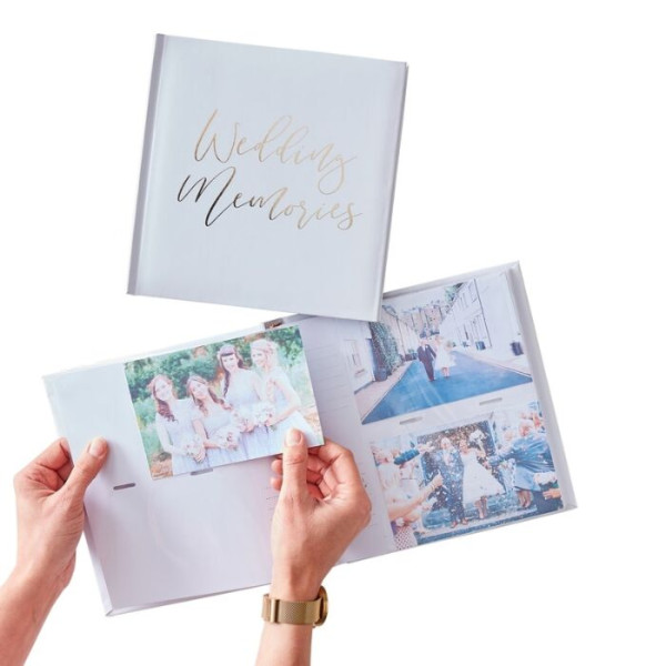Fotoalbum med gyldent bryllup 22 x 20 cm
