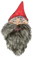 Preview: Voluminous dwarf beard in 4 colors