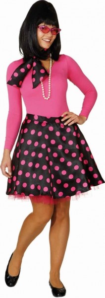Dotted petticoat skirt pink