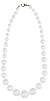 Weiße Charleston Flapper Perlenkette