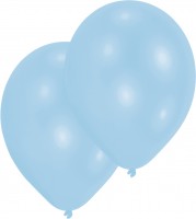 Vorschau: 10 Hellblaue Luftballons Partydancer 27,5cm