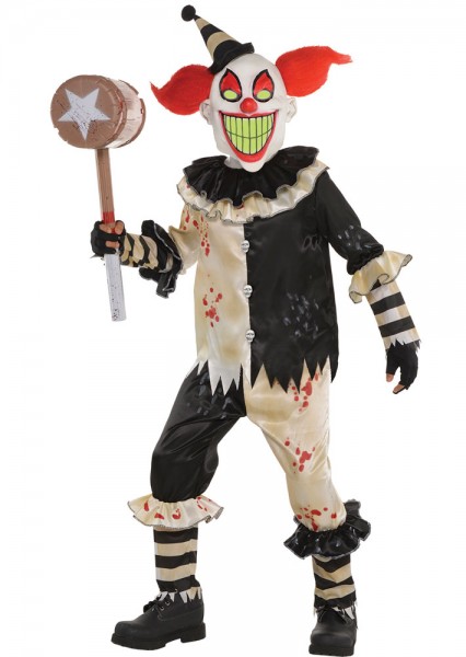 Crazy Horror Circus Clown Child Costume 2