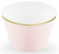 Vorschau: 6 One Star Cupcake Umrandungen rosa