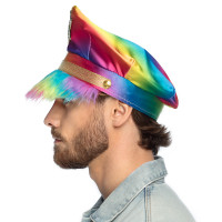 Preview: Rainbow sheriff plush hat