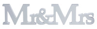 Mr&Mrs lettering display