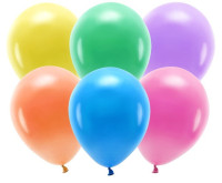 100 Eco Pastell Ballons bunt 26cm