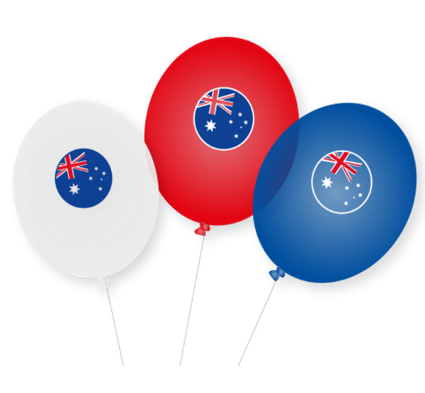 8 globos de palo Australia Down Under
