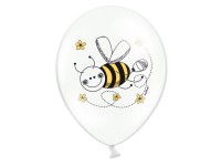 6 søde honningbier balloner 30 cm