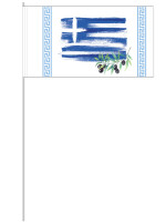 10 banderas de papel de Grecia 39cm