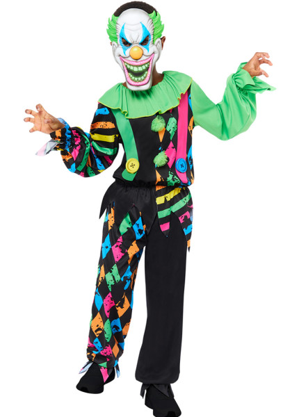 Kostium neonowego klauna dla dzieci