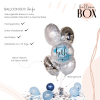 Vorschau: Heliumballon in der Box Welcome to the World, Baby Boy!