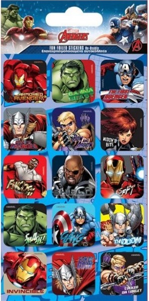 15 Avengers Folienaufkleber