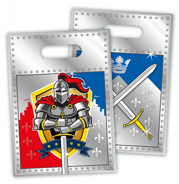 8 sacs cadeaux armoiries de chevalier