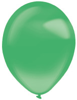 100 globos de látex verde hierba de cristal 12cm