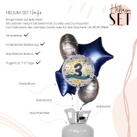 Vorschau: Dankeschön Ballonbouquet-Set mit Heliumbehälter