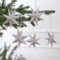 Preview: 5 paper stars to hang up 9cm