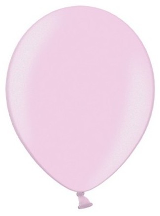 20 Partystar metallic balloons light pink 23cm