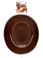 Widok: Kowbojski kapelusz szeryfa dla dzieci brązowy