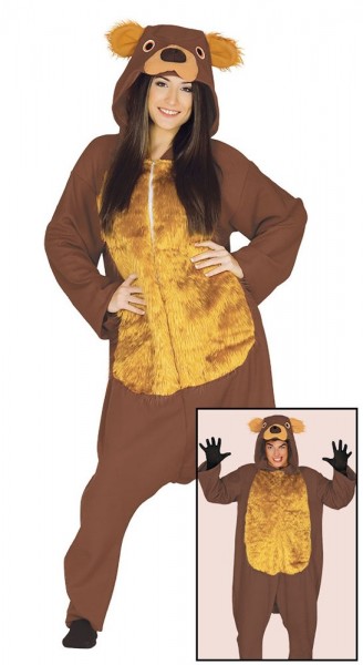 Bear jumpsuit for adults