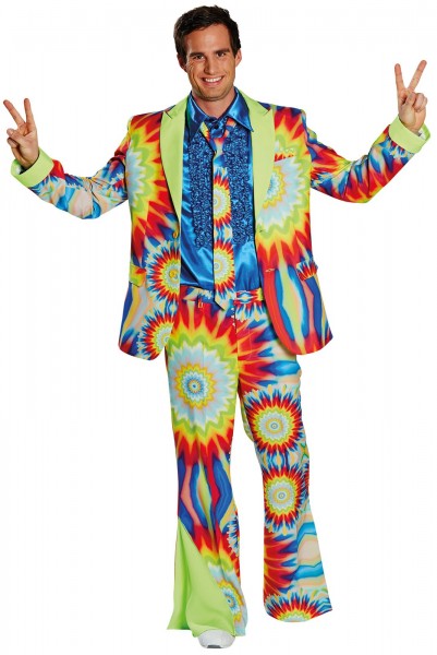 Disfraz de hippie Günther Groove para hombre