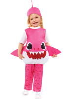 Oversigt: Mommy Shark børnekostume pink