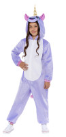 Anteprima: Costume da ragazza con tuta in peluche di unicorno