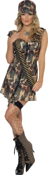 Soldatin Roxy Damenkostüm Camouflage