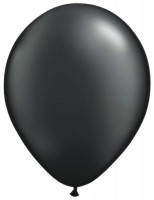 10 Black Balloons 30cm