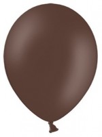 Aperçu: 100 ballons étoiles de fête brun chocolat 12cm