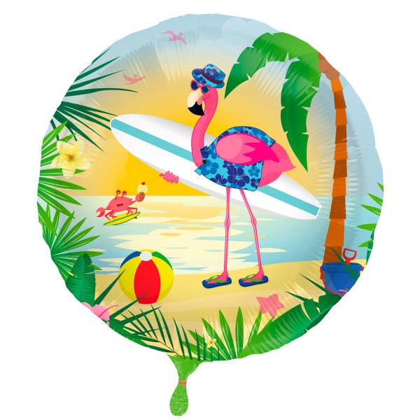Balon foliowy Surfer Flamingo 45cm