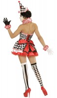 Preview: Sexy happy clown ladies costume
