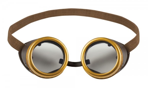 Stylische Steampunk Fliegerbrille