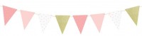 DIY One Star pennant chain pink-gold 1.3m