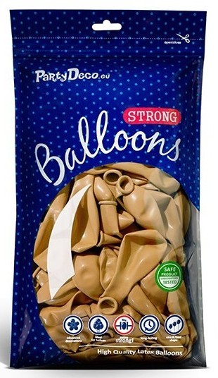 10 Partystar metallic Ballons gold 30cm