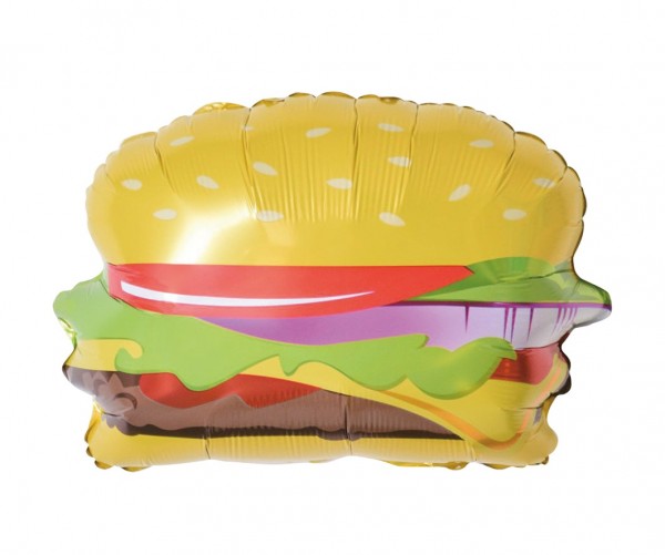 XL folieballong Hamburger 49 x 54cm