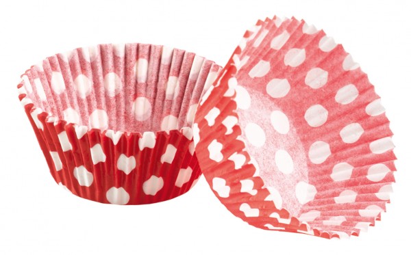 Ready For Summer Muffin Pan Red Dotted 48 Pieces