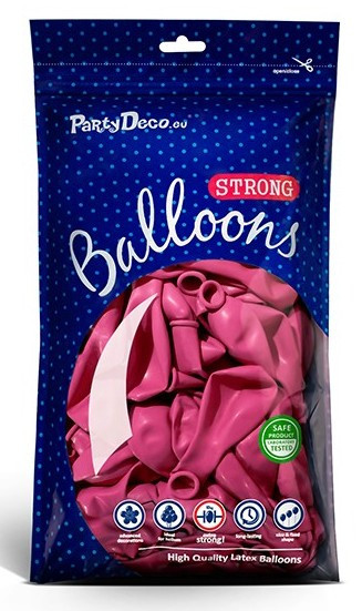 10 Partystar Luftballons pink 27cm 2