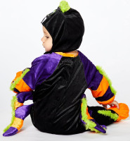 Oversigt: Mini Halloween edderkoppebarn kostume