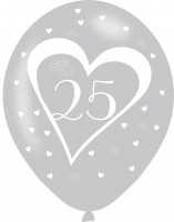 Vorschau: 6 Lovely 25th Anniversary Latexballons