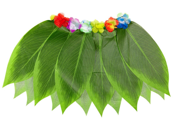 Spódnica z tropikalnym liściem bananowca