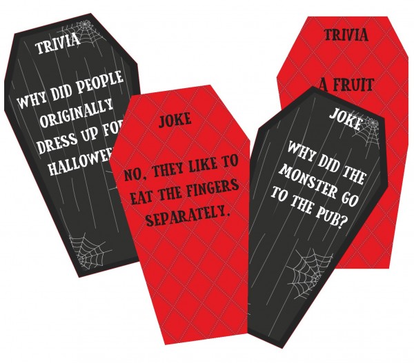 25 Halloween quizzes and jokes cards for adults