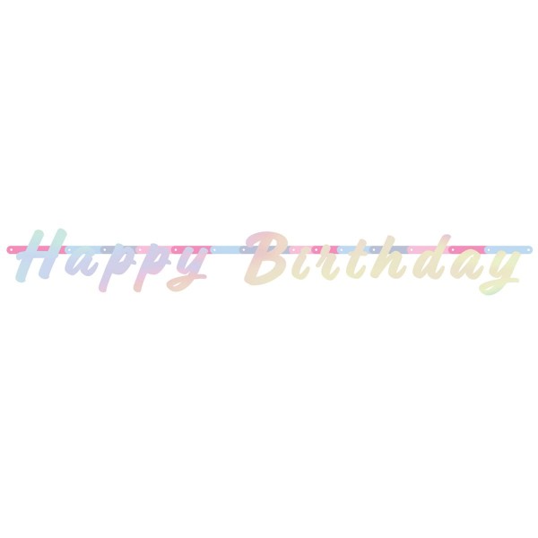 Ghirlanda iridescente Buon compleanno