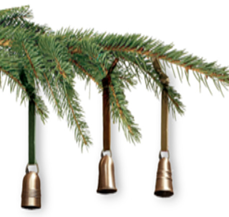 3 Baumanhänger - Weihnachtszauber Glöckchen