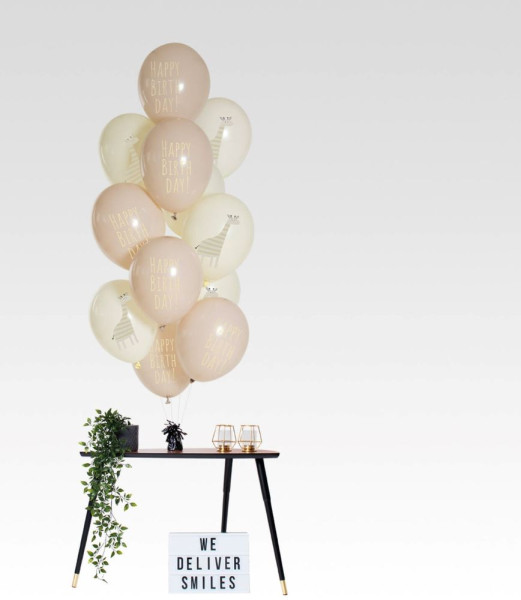 12 balonów urodzinowych żyrafy 33 cm
