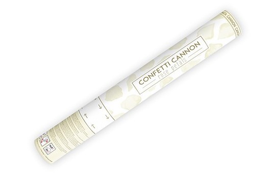Canon à confettis crème 40cm