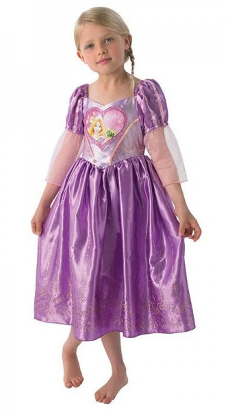 Disfraz infantil de princesa Rapunzel de cuento de hadas