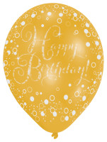 Anteprima: 6 palloncini scintillanti Buon compleanno