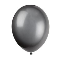 Set med 10 latexballonger svarta 30cm