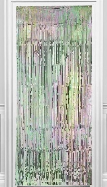 Rideau de porte frangé irisé 92cm x 2,44m