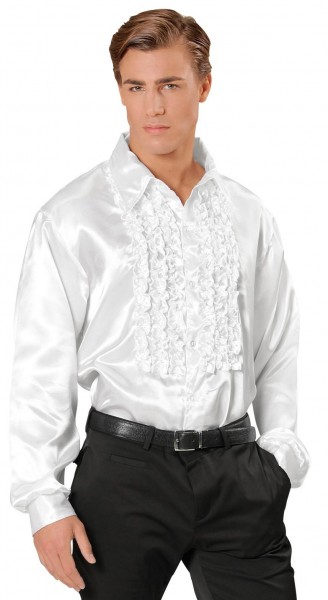 Hvid ruffled shirt Classico